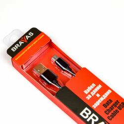 Bravas Кабел BRAVAS USB Type A -Type C черен 1м. , сертифициран