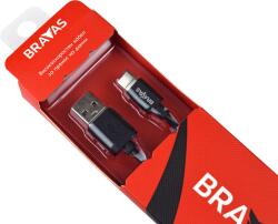 Bravas Кабел BRAVAS USB Type A -Type C черен 1.5м , сертифициран - besmart