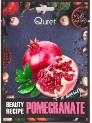 Quret Mască de țesătură cu extract de rodie - Quret Beauty Recipe Mask Pomegranate Firming 25 g