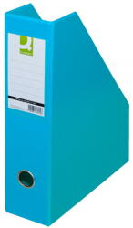 Q-CONNECT Suport reviste, carton plastifiat PVC, latime 76mm, Q-Connect - bleu (KF16209) - vexio