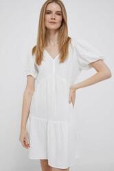 GAP pamut ruha fehér, mini, harang alakú - fehér XS