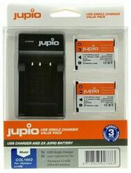 Jupio Value Pack Olympus Li-40B/Li-42B/NP45/D-Li63/EN-EL10 2db fényképezőgép akkumulátor + USB tö (COL1002)