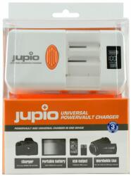 AA / AAA Jupio univerzális utazó akkumulátortöltő és 2600mAh külső akkumulátor, fényképezőgép akku, AA, AA