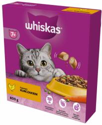 Whiskas Senior Hrana uscata cu pui delicios 5x800g pisici