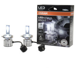 OSRAM LEDriving HL BRIGHT H4/H19 LED fényszóró lámpa +300% 2db/csomag (64193DWBRT-2HFB)