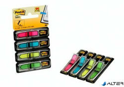 3M POSTIT Jelölőcímke, műanyag, 4x24 lap, 11, 9x43, 2 mm, nyíl, 3M POSTIT, vegyes (7000144925)