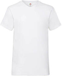 Fruit of the Loom Férfi póló Rövid ujjú Fruit of the Loom Valueweight V-Neck-Tee - 2XL, Fehér