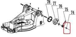 RURIS Piulita speciala RURIS PSRXI2000-74, pentru masina electrica de tuns gazonul Ruris RXi2000 (PSRXI2000-74)