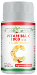 Health Nutrition - Vitamina C 1000 mg + Bioflavonoide 60 capsule Health Nutrition Suplimente alimentare 1000 mg - vitaplus