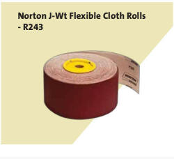 Norton R243 flexibilis csiszolóvászon tekercs 100mmx10m P150, 2 db/csomag (CT277499) - praktikuskft
