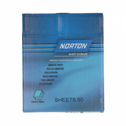 Norton Black Ice T417 vízálló csiszolópapír 230x280mm P180, 50db/csomag (CTV21185) - praktikuskft