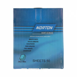 Norton Black Ice T417 vízálló csiszolópapír 230x280mm P500, 50db/csomag (CTV21192) - praktikuskft