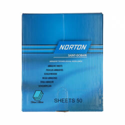 Norton Black Ice T417 vízálló csiszolópapír 230x280mm P320, 50db/csomag (CTV21189) - praktikuskft