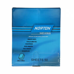 Norton Black Ice T417 vízálló csiszolópapír 230x280mm P360, 50db/csomag (CTV21190) - praktikuskft