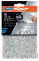 Norton Clipper BearTex kézi csiszolólap 115x150 mm Non Abrasive, 5 db/csomag (CT238003) - praktikuskft