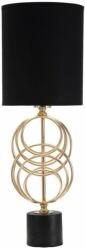 Mauro Ferretti CIRCLY kicsi fekete és arany vas asztali lámpa