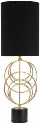 Mauro Ferretti CIRCLY nagy fekete és arany vas asztali lámpa