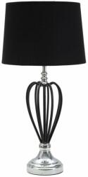 Mauro Ferretti CLASSIC nagy fekete és ezüst vas asztali lámpa