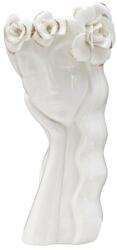 Mauro Ferretti WOMAN II fehér és arany porcelán váza