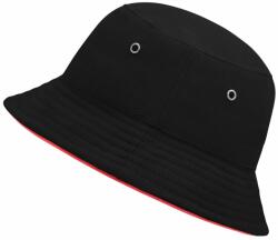 Myrtle Beach Gyerek kalap MB013 - Fekete / piros | 54 cm (MB013-90535)