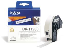 Brother DK-11203 elővágott öntapadós címke 300db/tekercs 17mm x 87mm White (DK11203)