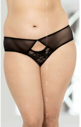 SoftLine hátul nyitott szexis fekete csipke francia bugyi XL EUR: 46-48