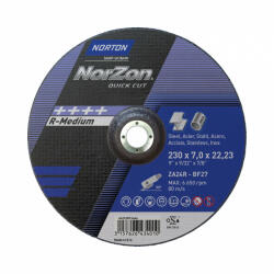 Norton Norzon Quick Cut Tisztítókorong 230x7, 0x22, 23 mm ZA24R, 25 db/csomag (CT131446)
