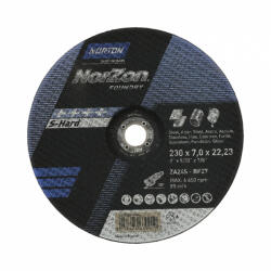 Norton Norzon III Foundry Tisztítókorong 230x7, 0x22, 23mm ZA24S, 25 db/csomag (CT131448)