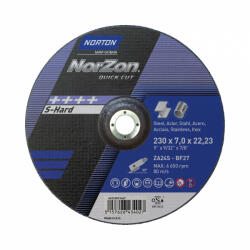 Norton Norzon Quick Cut Tisztítókorong 230x7, 0x22, 23 mm ZA24S, 25 db/csomag (CT131447)