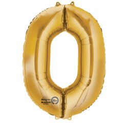 Grabo Balon folie cifra 0 auriu 100 cm
