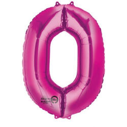 Grabo Balon folie cifra 0 roz 100 cm