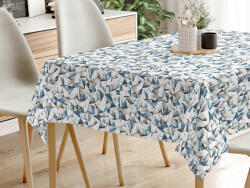 Goldea față de masă decorativă loneta - forme albastre 80 x 80 cm Fata de masa