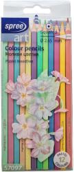 SPREE Creioane colorate patrate, SPREE Art Pastel, 12 culori/set