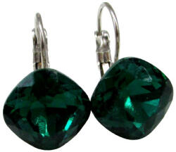 PÁRNA NAGY PÁRNA kapcsos fülbevaló - 12 mm (emerald) (2023040501)