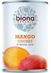 biona bio mangó darabok mangólében 400 g - menteskereso