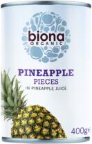  Biona bio ananász darabok ananászlében 400 g - menteskereso