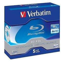 Verbatim BluRay BD-R DL 50GB, 6x, Scratchguard Plus, 5 bucati Jewel case (43748)