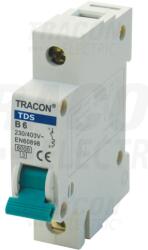 Tracon Kismegszakító, színes karral, 1 pólus, C karakterisztika 1A, 6kA (TDS-1C-1) - kontaktor