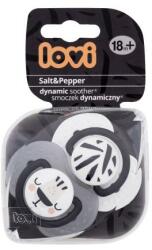 LOVI Salt&Pepper Dynamic Soother 18m+ suzete 2 buc pentru copii