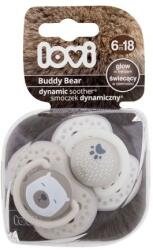 LOVI Buddy Bear Dynamic Soother 6-18m suzete 2 buc pentru copii
