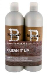 TIGI Bed Head Men Clean Up șampon Sampon 750 ml + Balsam de par 750 ml pentru bărbați