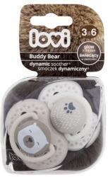 LOVI Buddy Bear Dynamic Soother 3-6m suzete 2 buc pentru copii