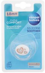 Canpol babies Newborn Baby More Comfort Silicone Soother Hearts 18m+ suzete 1 buc pentru copii