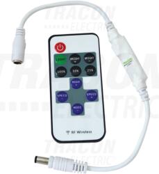 Tracon LED vezérlő; mini, távirányítóval 12-24 VDC, Icontinuous 4A, Ipeak 12A(2sec) (LED-RF-2)