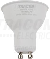 TRACON Műanyag házas SMD LED spot fényforrás SAMSUNG chippel 230V, 50Hz, GU10, 7W, 650lm, 6500K, 120°, SAMSUNG chip, EEI=F (SMDSGU107CW)