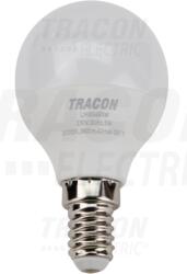 TRACON Gömb burájú LED fényforrás SAMSUNG chippel 230V, 50Hz, 5W, 3000K, E14, 430lm, 180°, G45, SAMSUNG chip, EEI=F (LMGS455W)