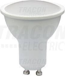 TRACON Fényerő-szabályozható SMD LEDspot fényforrás 230 VAC, 50 Hz, GU10, 7 W, 450 lm, 4000 K, 120°, EEI=G (SMDDGU107NW)