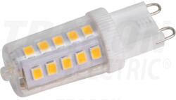 TRACON LED fényforrás műanyag házban 230 VAC, 3 W, 4000 K, G9, 350 lm, 270°, EEI=E (LG9X3NW)