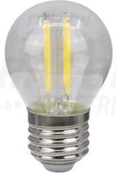 TRACON COG LED gömb fényforrás, átlátszó 230 VAC, E27, 4W, 470 lm, G45, 4000K, EEI=E (FILG454NW)