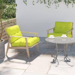 vidaXL Perne de paleți, 2 buc, verde aprins, material textil (360700)